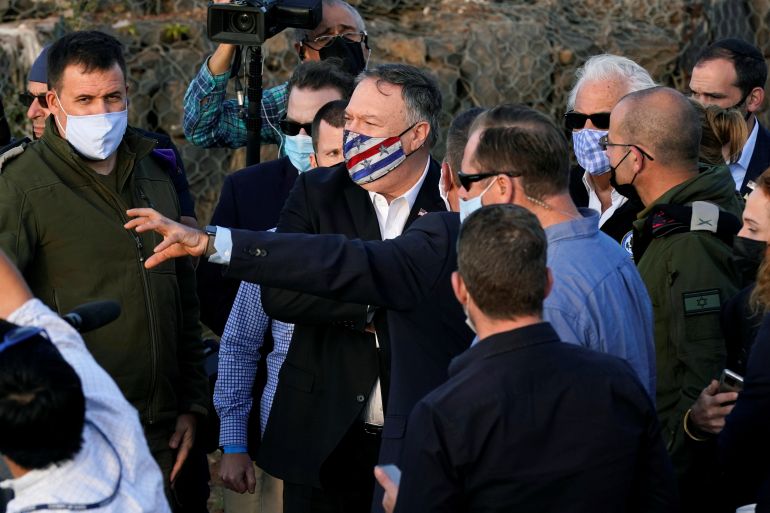 Pompeo visits Israeli-occupied West Bank and Golan Heights