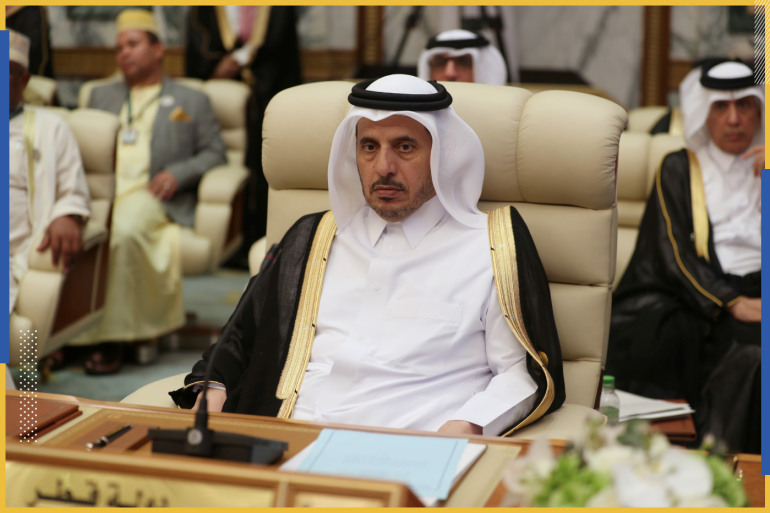 Qatar's Prime Minister and Interior Minister Sheikh Abdullah bin Nasser bin Khalifa Al Thani attends the Arab summit in Mecca, Saudi Arabia, May 31, 2019. REUTERS/Hamad l Mohammed