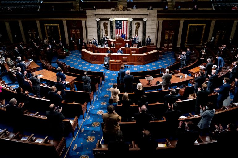 House of Representatives reconvenes in Washington
