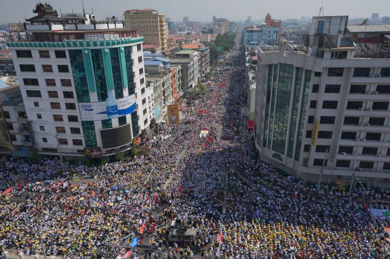 Anti-coup protests continue in Myanmar