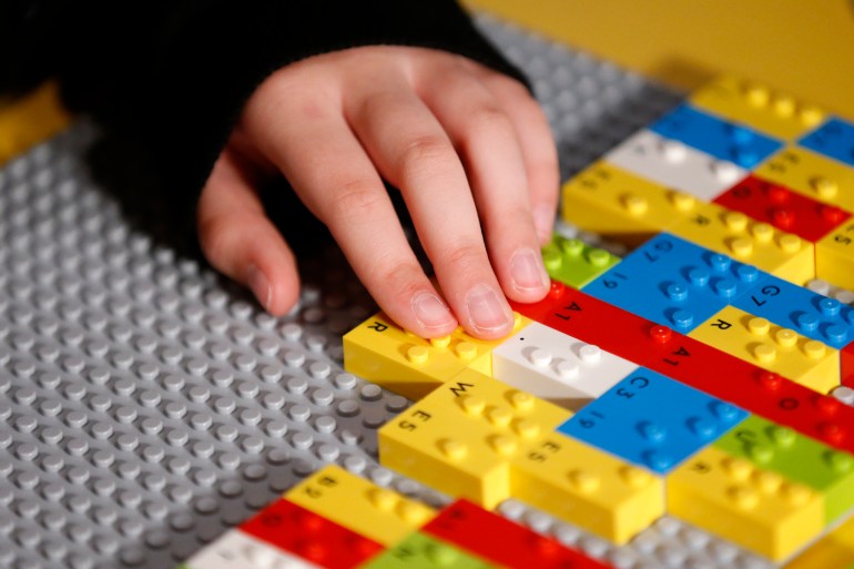 Blind And Vision Impaired Children Play With LEGO Braille Bricks For The First Time