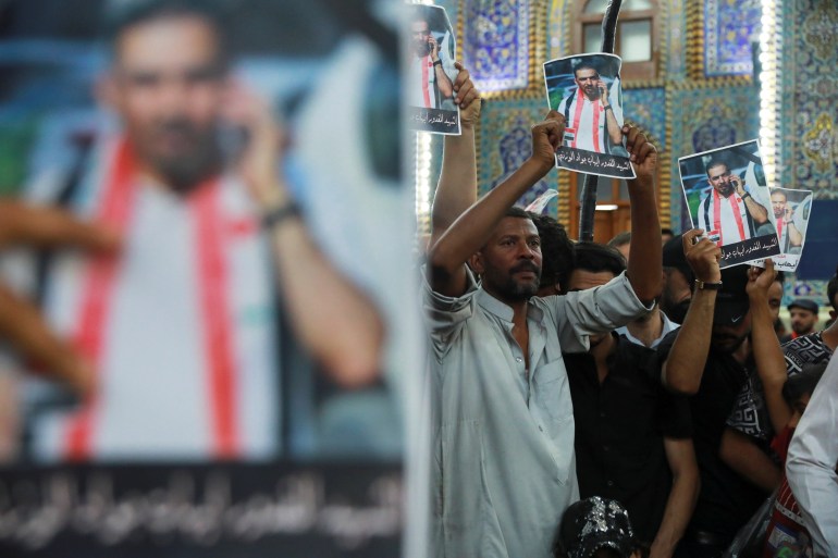 Funeral of Iraqi civil society activist in Kerbala