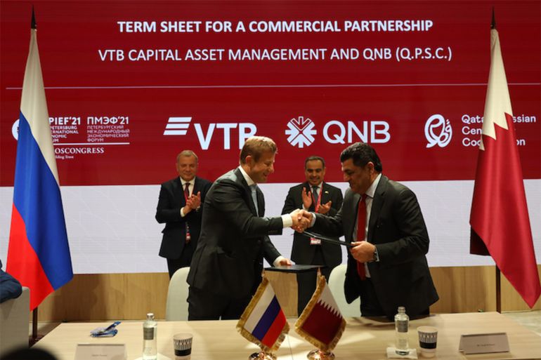 كابيتال للإستثمارات يوقعان اتفاقية شراكة تجارية في منتدى سان بطرسبورغ الاقتصادي الدولي(الصحافة القطرية)