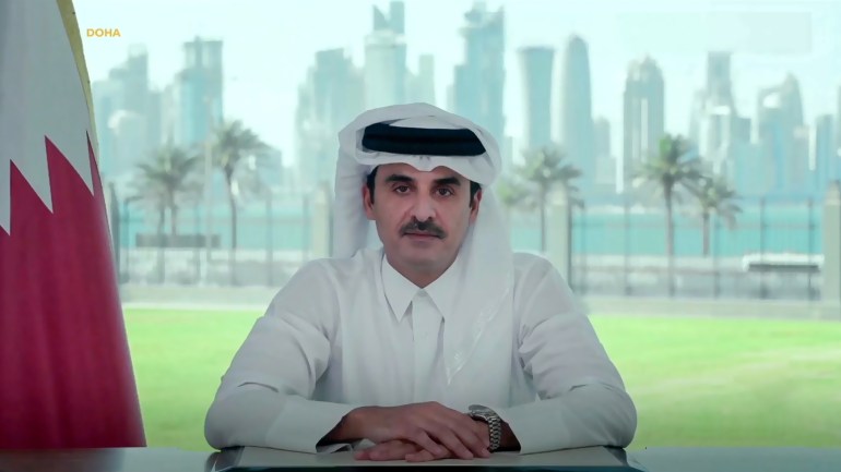 كلمة الأمير تميم في منتدى قطر الاقتصادي تحت شعار "آفاق جديدة للغد"