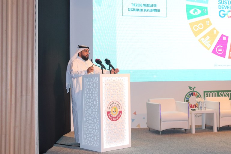 مسعود جار الله يقول إن الحوار الوطني فرصة لمُناقشة وتطوير النظام الغذائي في دولة قطر (الجزيرة)
