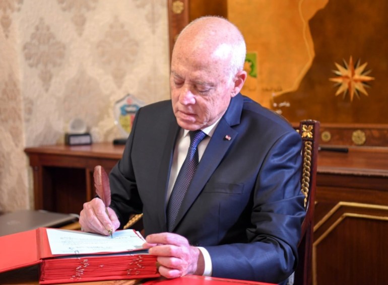 President of Tunisia Kais Saied approves the new government