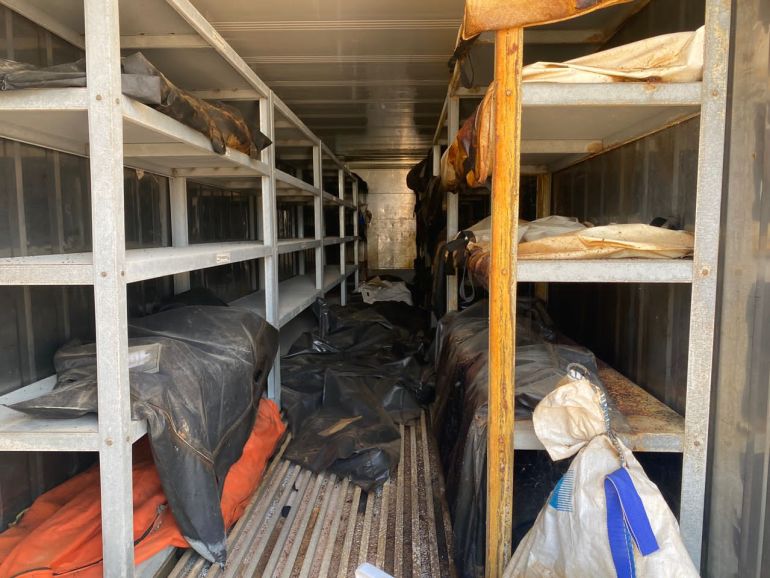 مئات الجثث لمقاتلي داعش محفوظة في حاويات في مصراتة بليبيا