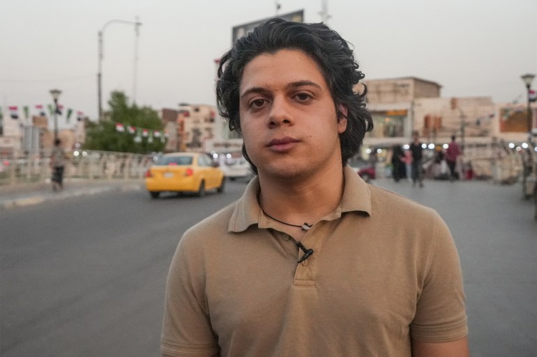 الشاب حسن وليد، 21 عامًا، تصوير أزهر الربيعي