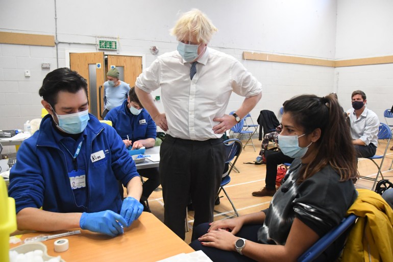 PM Visits Vaccination Centre In London