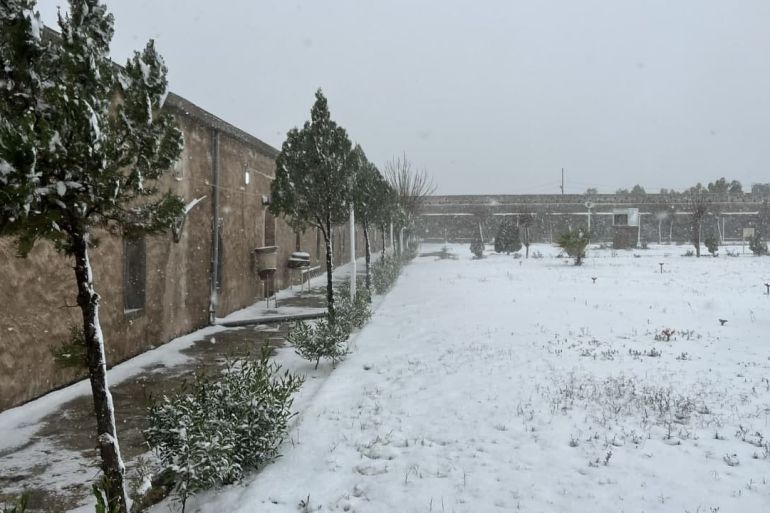Snowfall in Erbil