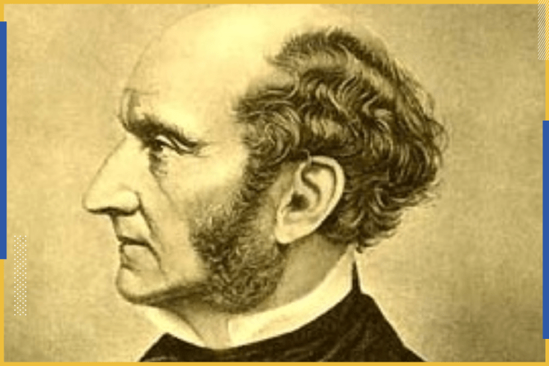 الفيلسوف وعالم الاقتصاد البريطاني جون ستيوارت مل عاش في الفترة (1806-1873)