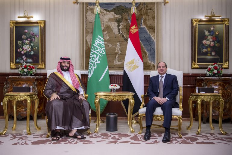 Saudi Arabian Crown Prince Mohammed bin Salman in Egypt