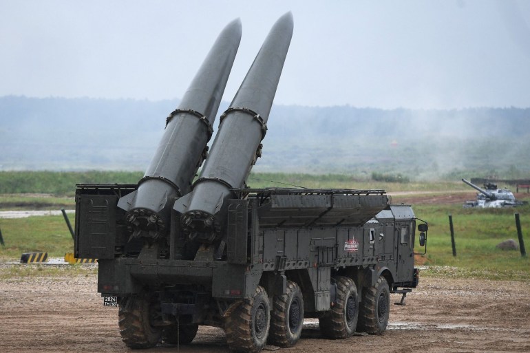 Iskander M missile at the 4th international military technical forum in August 2018 in Kubinka. Photo: AFP