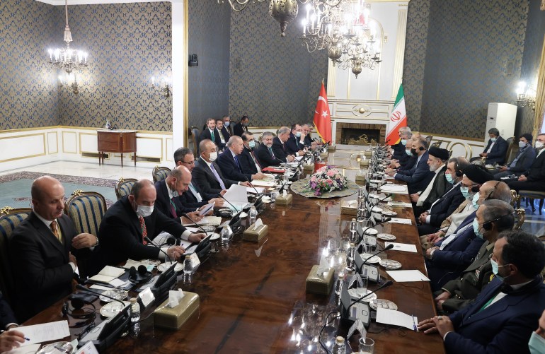 Turkish President Erdogan in Iran