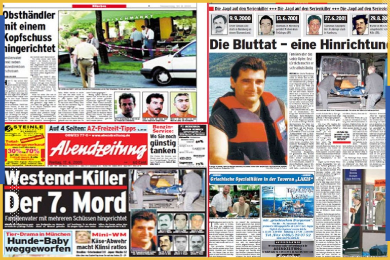 صورة لإحدى الصحف الألمانية التي تتكلم عن قتلى الكباب (مواقع التواصل)