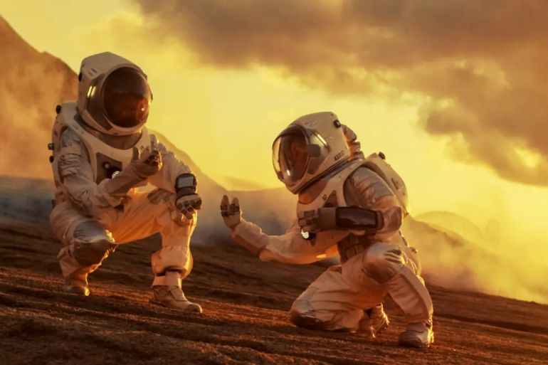 Planning for Mars requires overcoming many obstacles. Some have feared having the astronauts just stand up on arrival could be one of them, but it seems that part, at least is ok. Image Credit: Gorodenkoff/Shutterstock.com