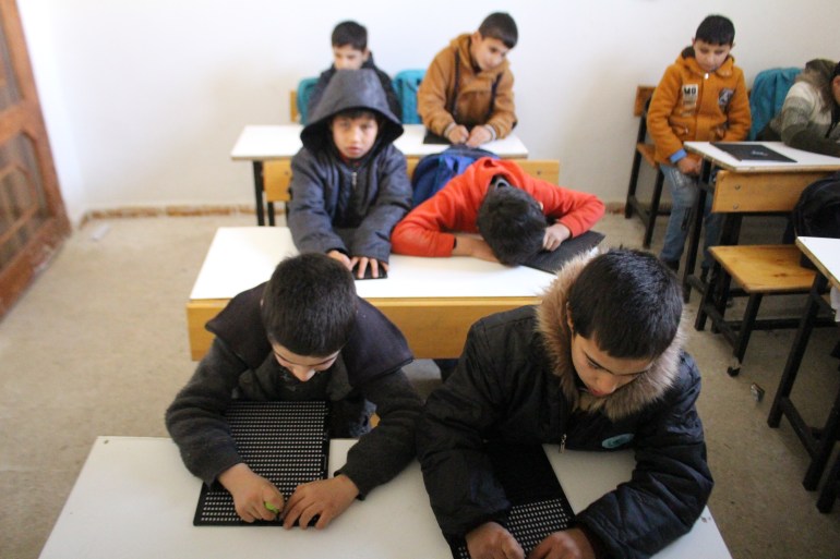 School for visually impaired students in Idlib