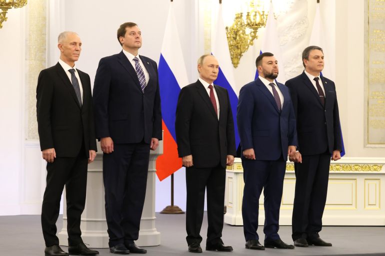 Putin launches ceremony for 'accession' of Ukraine’s 4 regions to Russia
