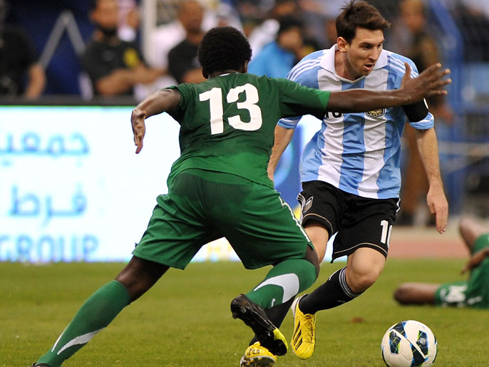 آخر مباراة بين السعودية والأرجنتين انتهت بالتعادل عام 2012