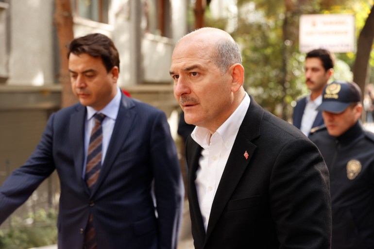 Turkish Interior Minister Suleyman Soylu visits family of Istanbul terror attack victims