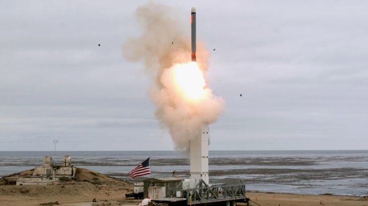 The weapon tested by the US was a version of the nuclear-capable Tomahawk cruise missile. Photograph: Scott Howe/AFP/Getty Images