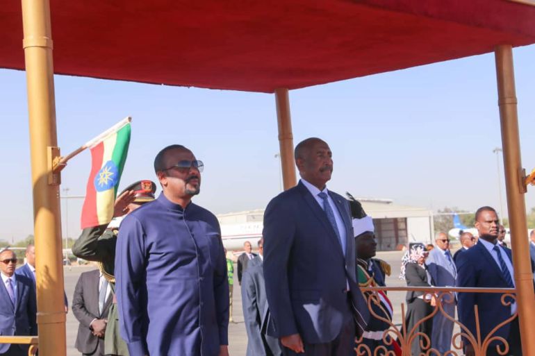 Ethiopian Prime Minister Abiy Ahmed Ali in Sudan