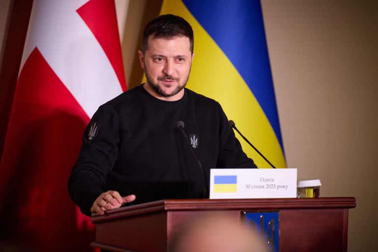 Volodymyr Zelenskyy - Mette Frederiksen joint press conference in Ukraine