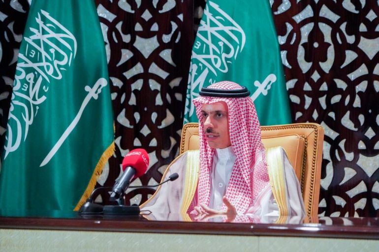 Foreign Minister of of Saudi Arabia Al Saud in Bahrain