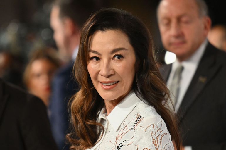 gettyimages-1246101413 Malaysian actress Michelle Yeoh arrives for the National Board of Review Awards Gala at Cipriani 42nd Street in New York City on January 8, 2023. (Photo by ANGELA WEISS / AFP) (Photo by ANGELA WEISS/AFP via Getty Images)