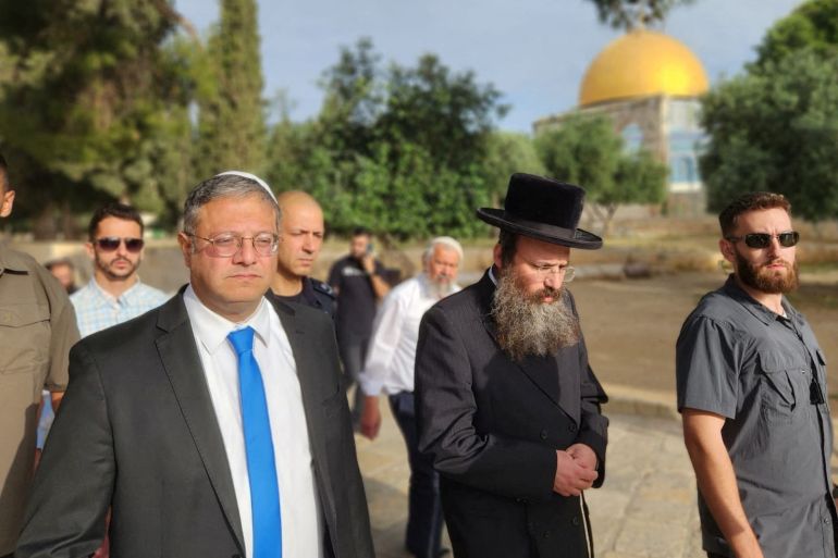 Israeli National Security Minister Ben-Gvir says Israel 'in charge' during visit to Al-Aqsa compound also known to Jews as the Temple Mount in Jerusalem's Old City