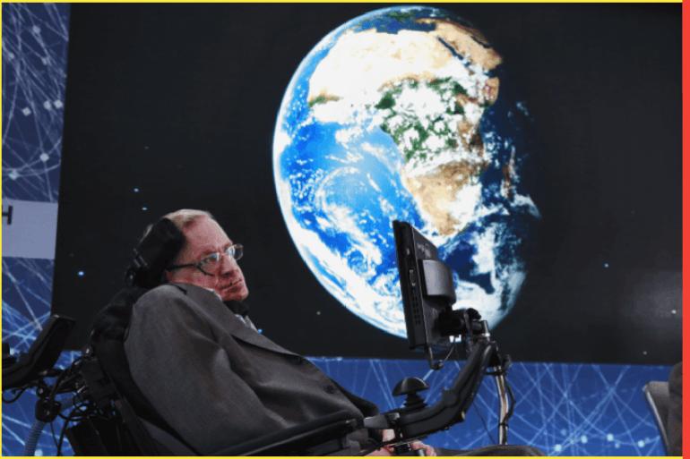 Physicist Stephen Hawking sits on stage during an announcement of the Breakthrough Starshot initiative with investor Yuri Milner in New York April 12, 2016. REUTERS/Lucas Jackson TPX IMAGES OF THE DAY