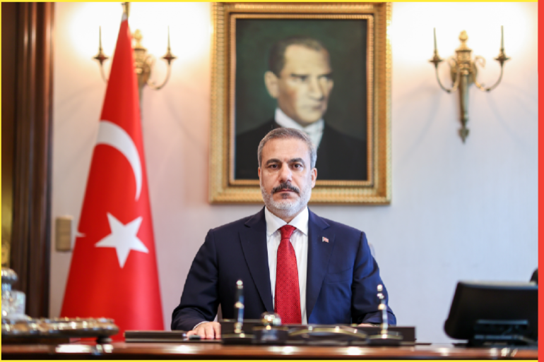 Newly appointed Turkish Foreign Minister Hakan Fidan- - ANKARA, TURKIYE - JUNE 05: Newly appointed Turkish Foreign Minister Hakan Fidan poses for photo after taking charge of the ministry in Ankara, Turkiye on June 05, 2023.
