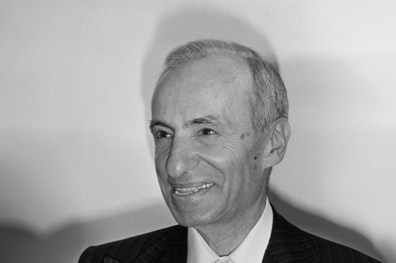 Michel Aflaq, Syrian ideological founder of Ba'athism, a form of secular Arab nationalism. (Photo by Claude Salhani/Sygma via Getty Images)