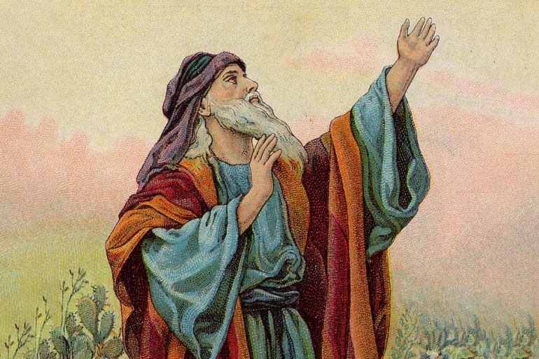 Isaiah; illustration from a Bible card published by the Providence Lithograph Company
