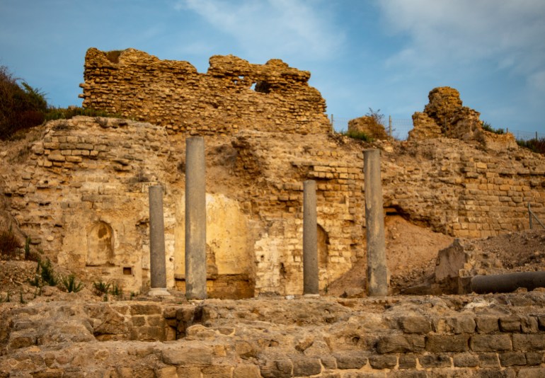 Ruins of Santa Maria Viridis Church Ashkelon National Park, Israel; Shutterstock ID 1418954069; purchase_order: ajnet; job: ; client: ; other: