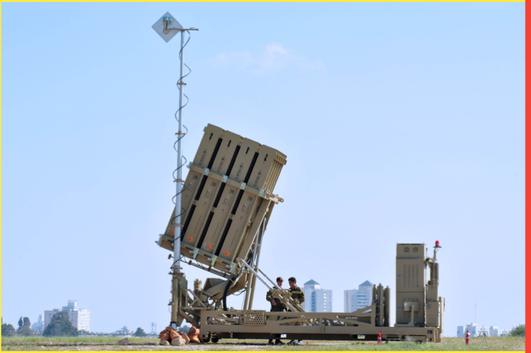An Israeli missile defence system 'Iron Dome' deployed for the first time today in Beer Sheva, southern Israel. With the escalation of rocket attacks along the Gaza border, Israel deployed its $200 million 'Iron Dome' anti-rocket system against Palestinian rocket attacks from the Gaza strip.