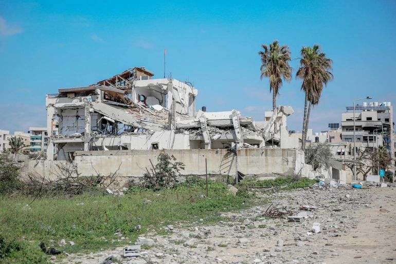 تدمير منزل ياسر عرفات في غزة