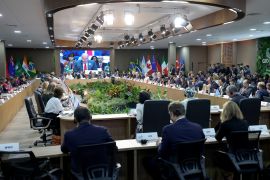 RIO DE JANEIRO, BRAZIL - FEBURARY 21: A general view of the G20 Foreign Ministers Meeting in Rio de Janeiro, Brazil on February 21, 2024. (Photo by Arda Kucukkaya/Anadolu via Getty Images)