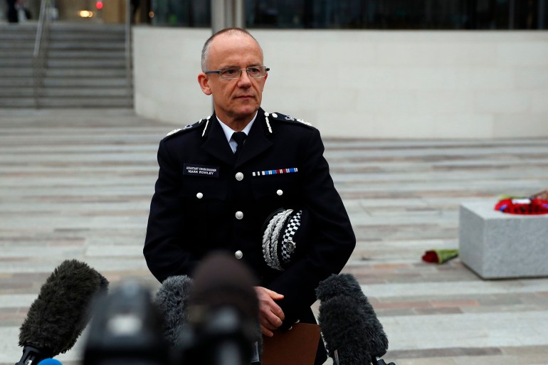Britain's top anti-terrorism officer, Mark Rowley, speaks to the media outside New Scotland Yard following a recent attack in Westminster, in London, Britain March 24, 2017. REUTERS/Peter Nicholls