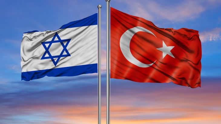 Turkey and Israel two flags.